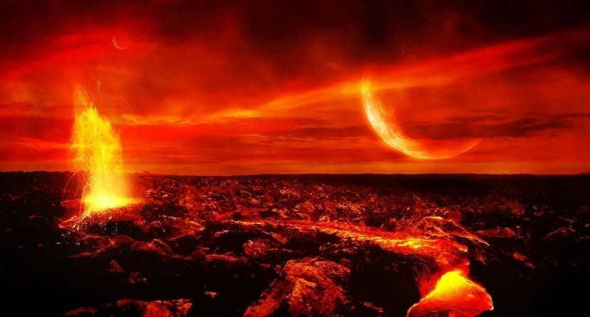 A primordial atmosphere composed of methane