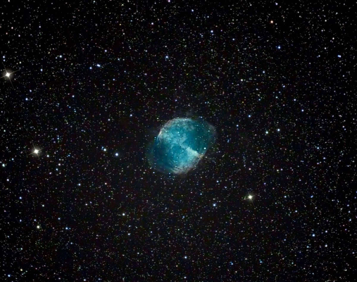 The Dumbbell Nebula, also known as M27.