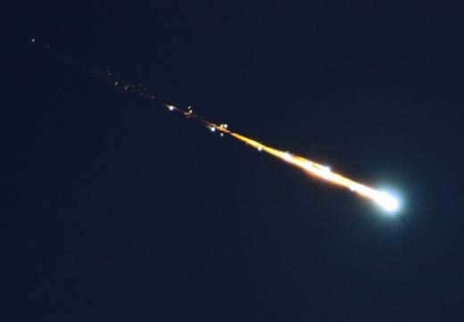 What is a bolide in space?