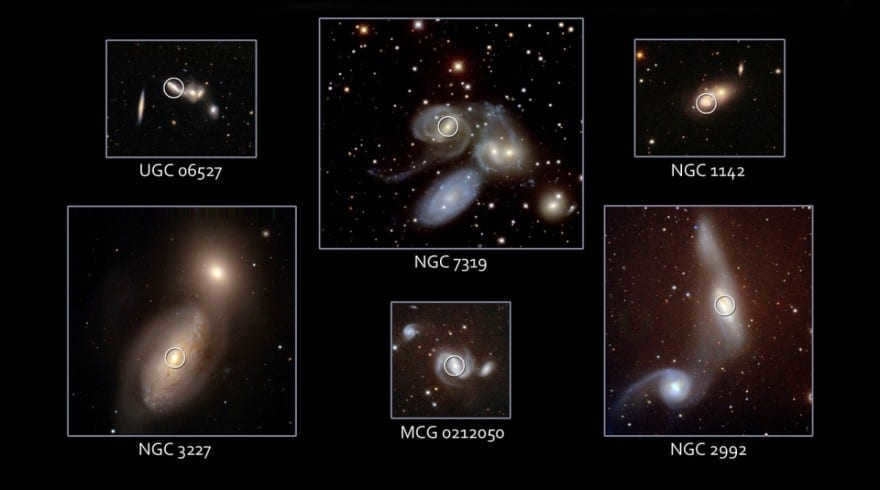 Black holes in merging galaxies