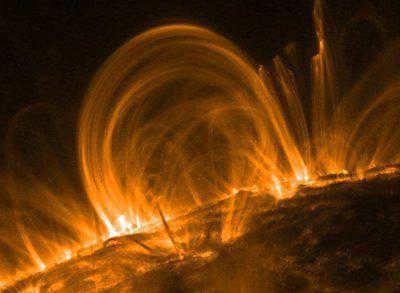 Solar corona and sunspots