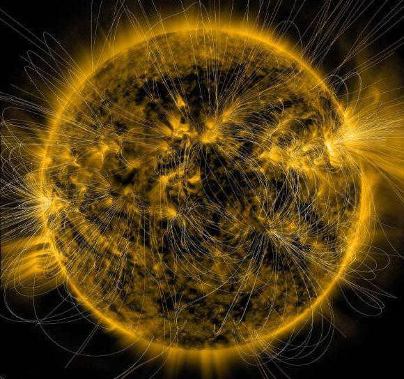 Solar corona brightness