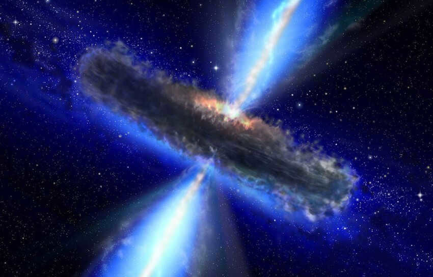 A model of a quasar.
