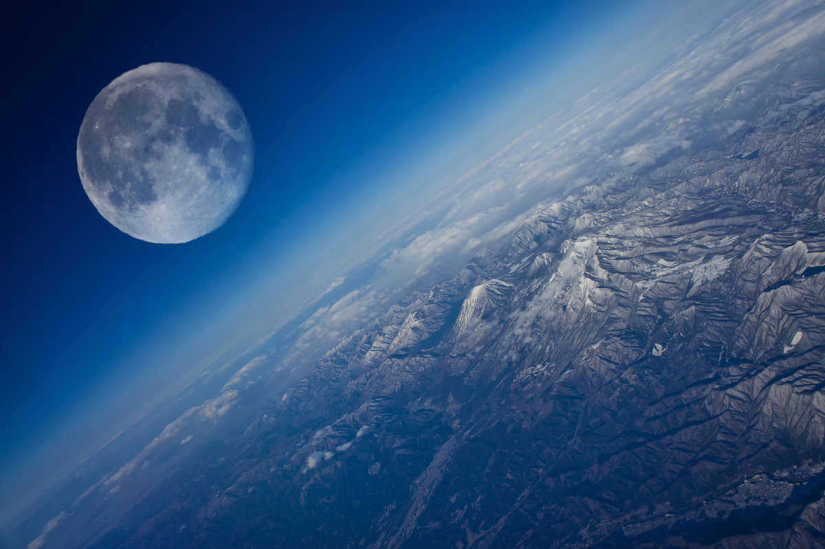 View of the Moon from Earth
