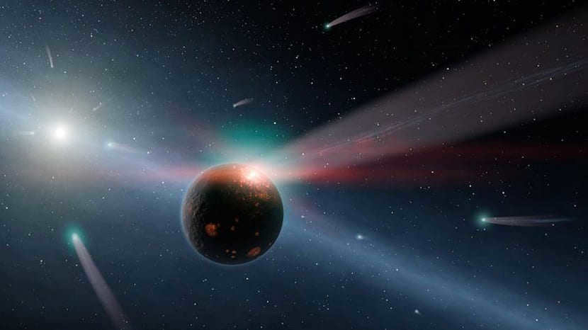 Meteor shower from the Oort clouds