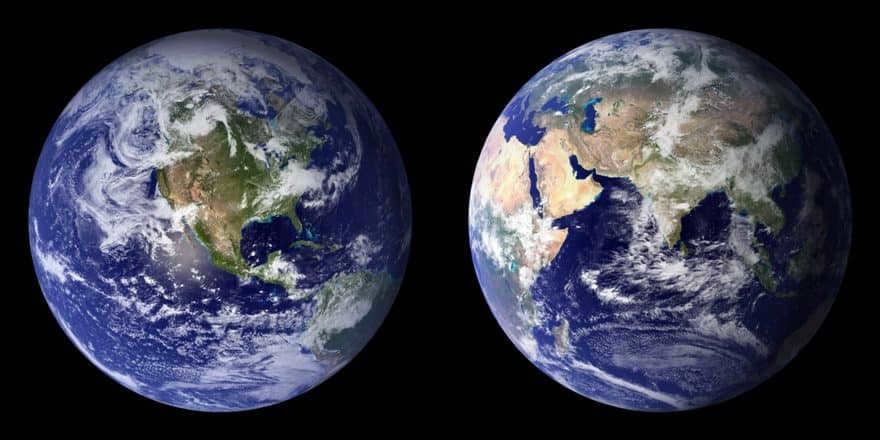 The image is based on data from July through September 2001.