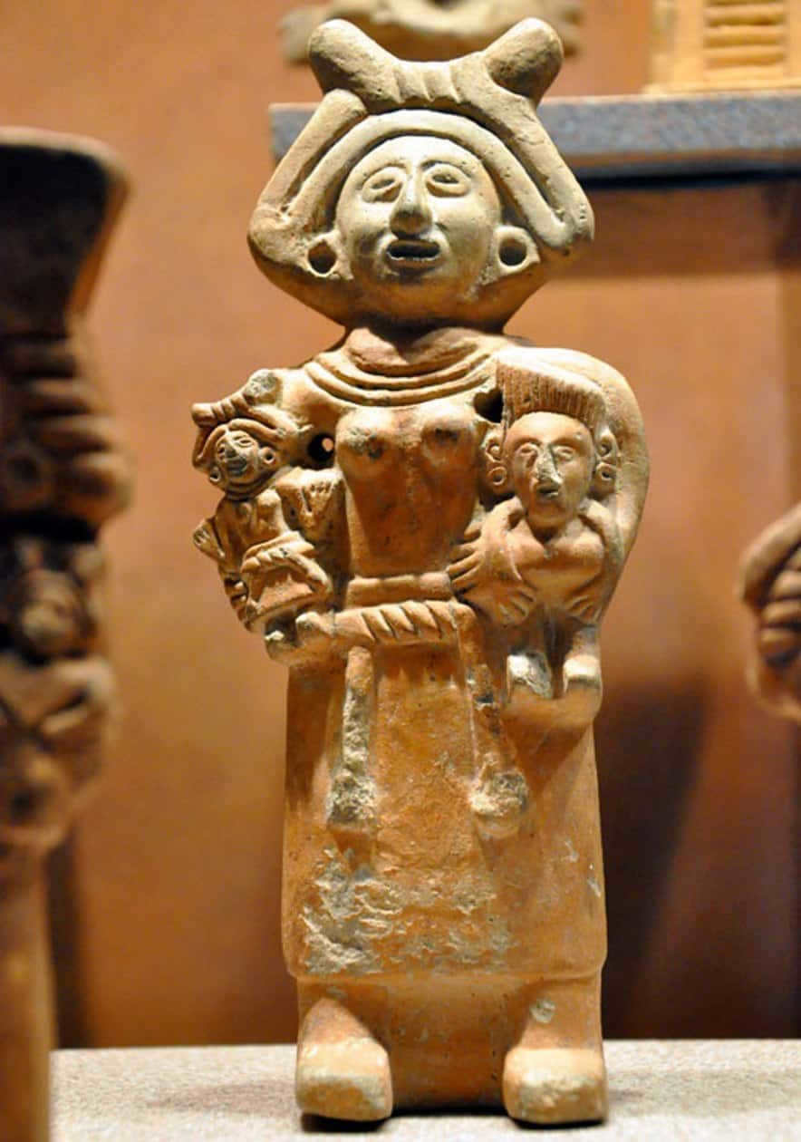 Aztec deity Tonatzin ("our mother"), representing life on Earth.