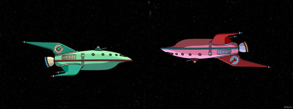 Top and bottom in space