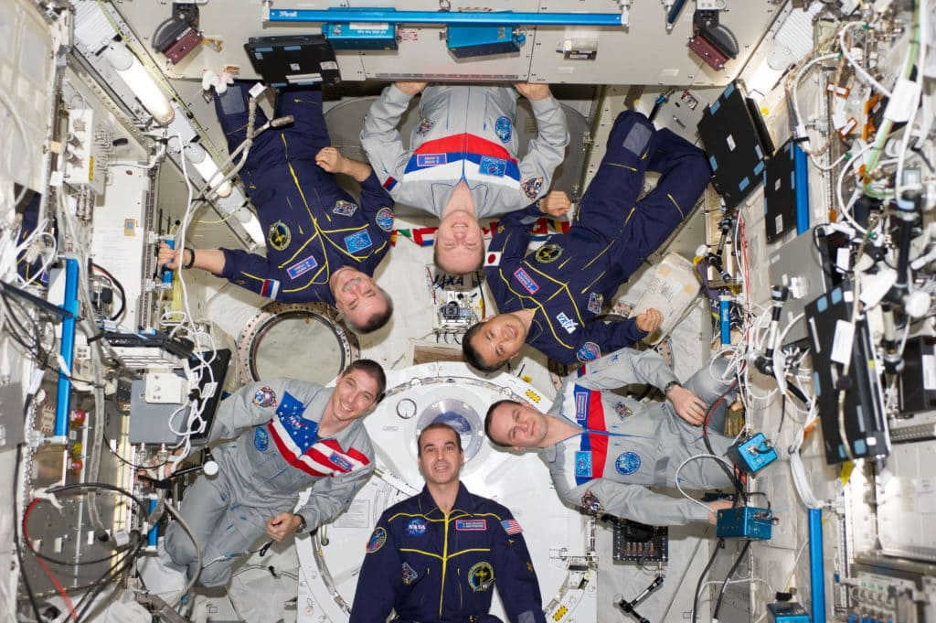 Top and bottom in space