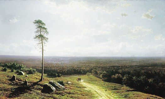 М. K. Klodt. Forest range at noon (1876)