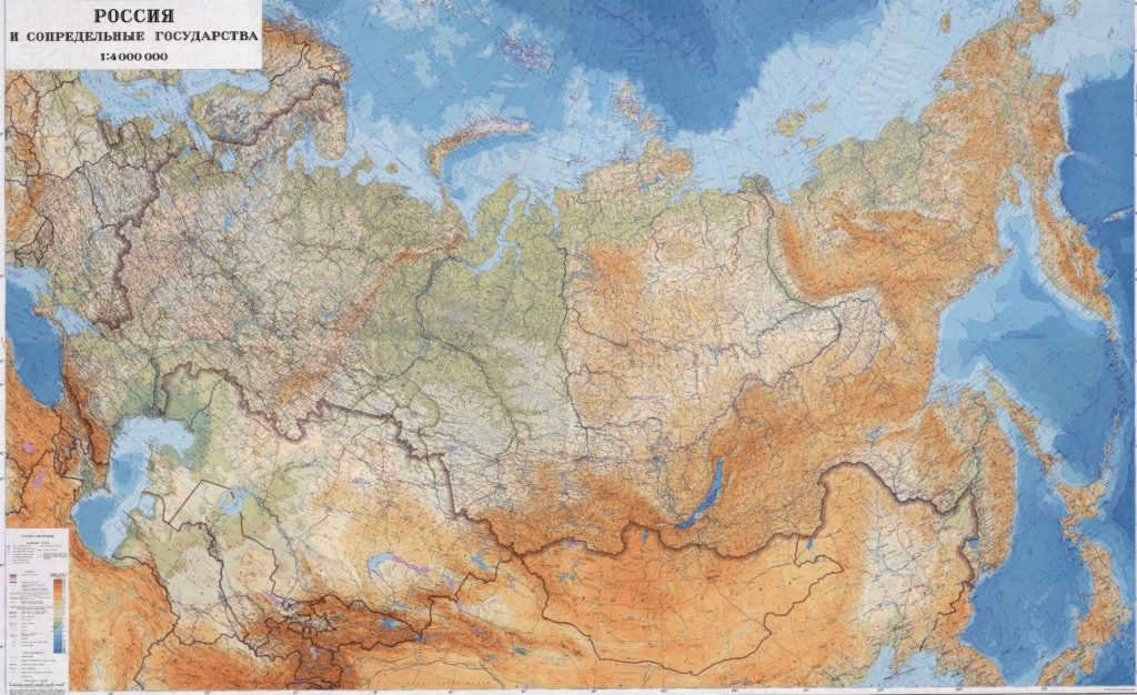 Topographic map of Russia (click to enlarge)