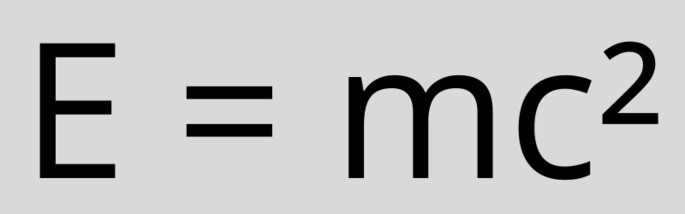 Einstein's formula E = mc²