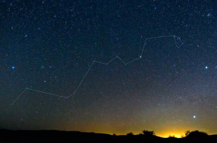 The constellation Hydra stretches across the entire sky - it is the largest known constellation.