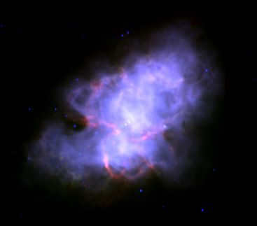 Crab Nebula in infrared (Spitzer Space Telescope)