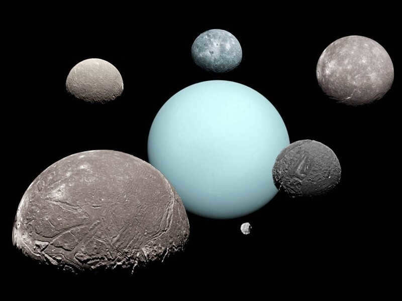 The largest satellite is Titania