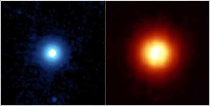 Dust disk around the planet