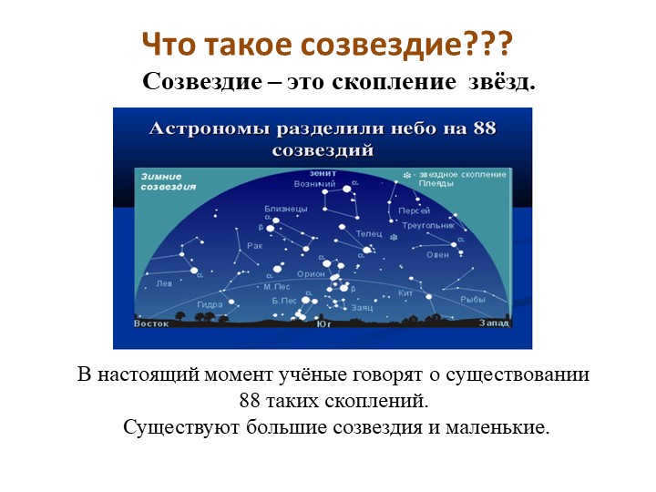 What is a constellation. A constellation is a cluster of stars. Now. 