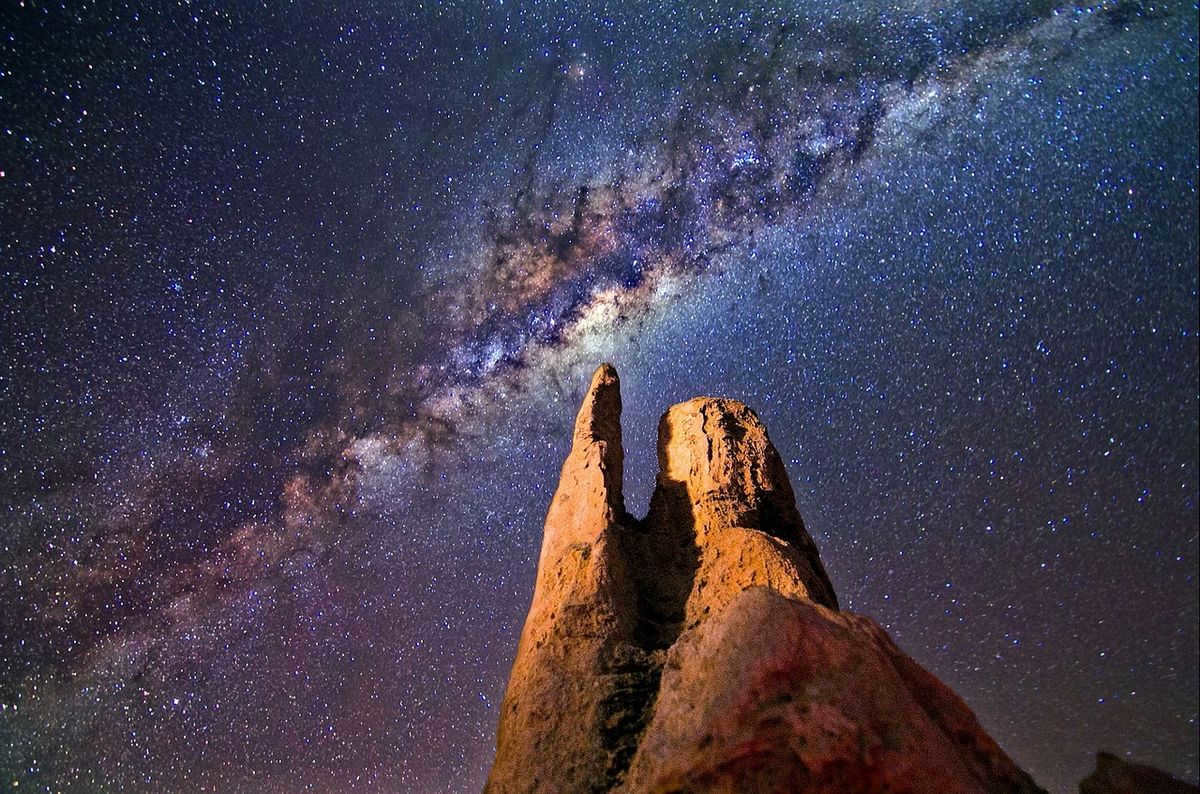 A view of the galaxy from the ground