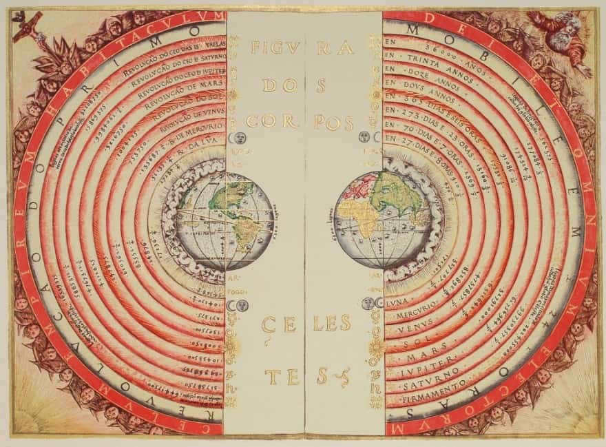 Ptolemy's geocentric conception of the universe by Bartolomeu Velho