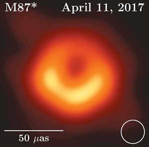 Image of a supermassive black hole in the galaxy M87 ("Science & Life" No. 5, 2019)