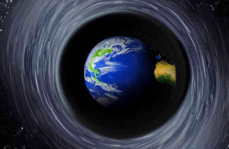 The Earth is inside a black hole - what evidence is there for this theory. The Earth and our entire universe may be inside a black hole. Photo.