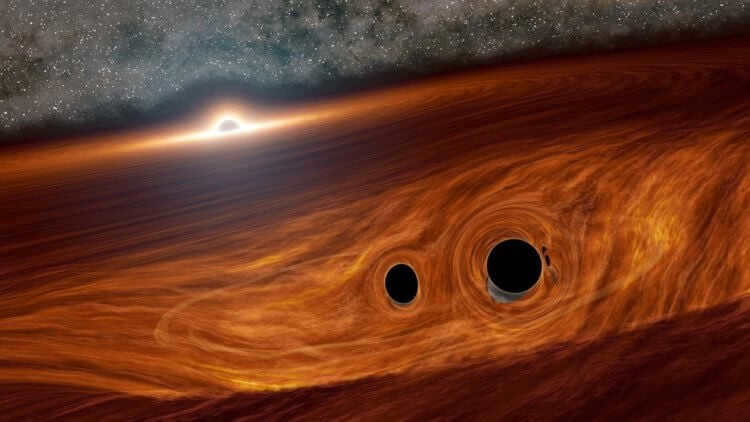 How do we know what's inside black holes? And what do gravitational waves have to do with it? There have been many cosmic catastrophes in the universe, such as the collision of supermassive black holes. Photo.
