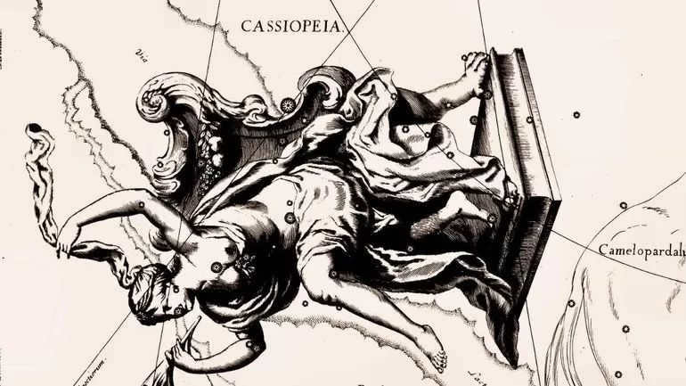 The constellation Cassiopeia