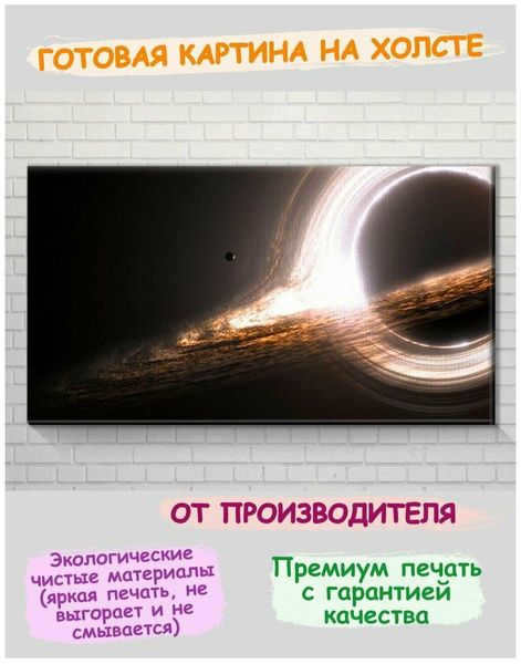 Black Hole 3D Painting on Canvas