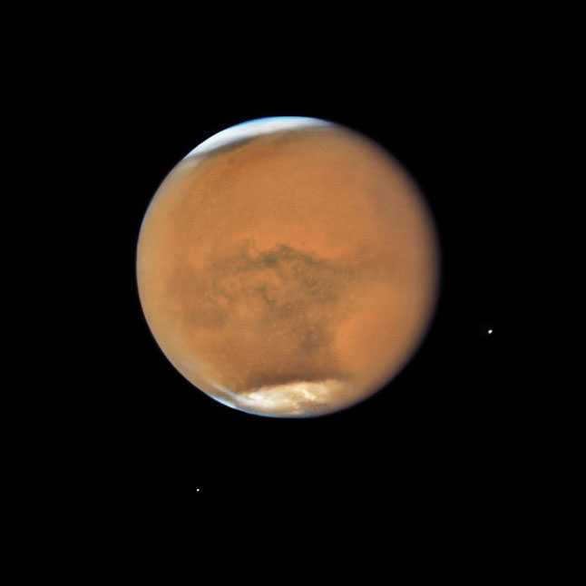 Mars, planet, satellites, satellites, satellites, Phobos, Deimos, space, photo, telescope, Hubble, Hubble, NASA, NASA