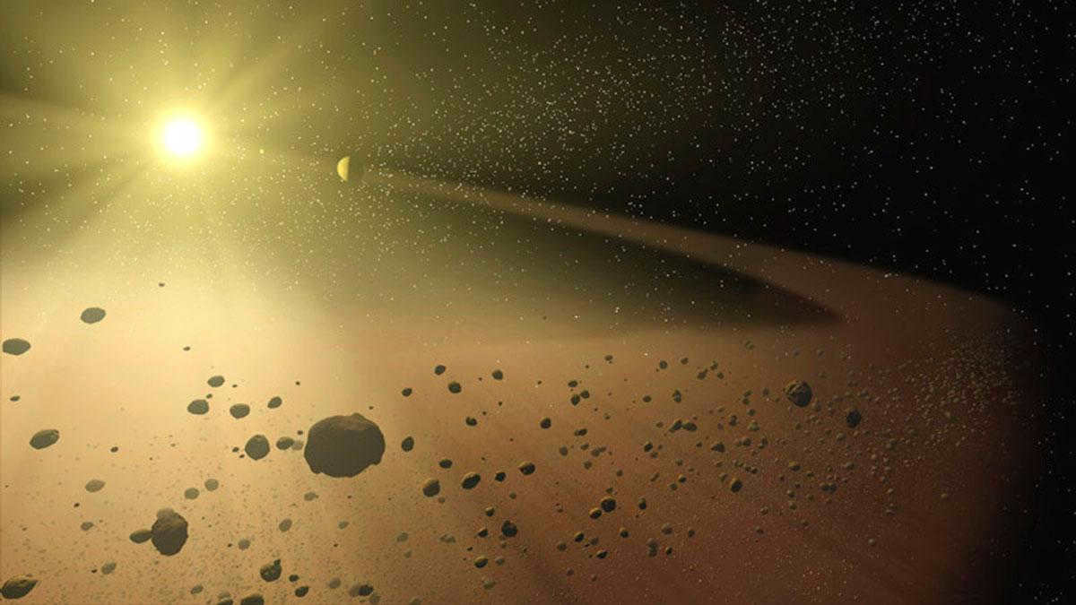 Illustration, Asteroid Belt, sun, solar system, space, space, space, stars