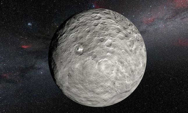 Dwarf planet, Ceres, surface, illustration, NASA, space, stars, space