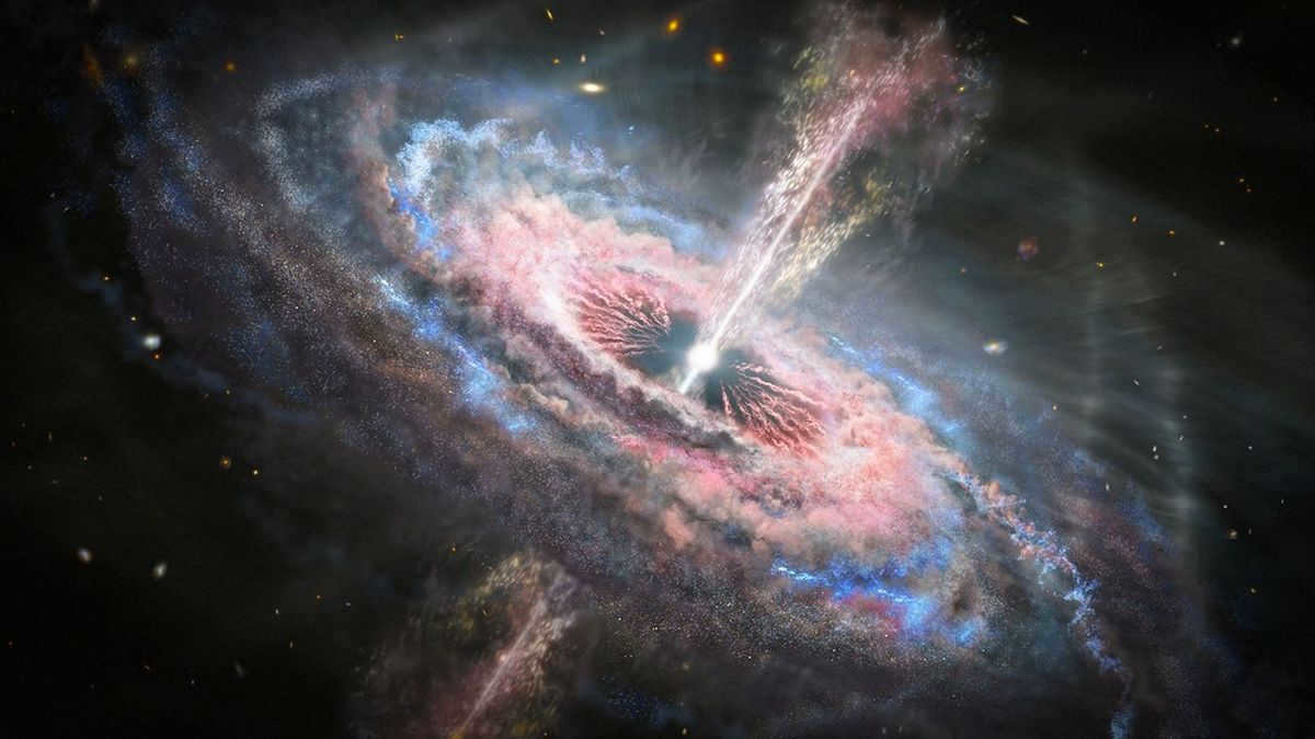 Visualization of a quasar