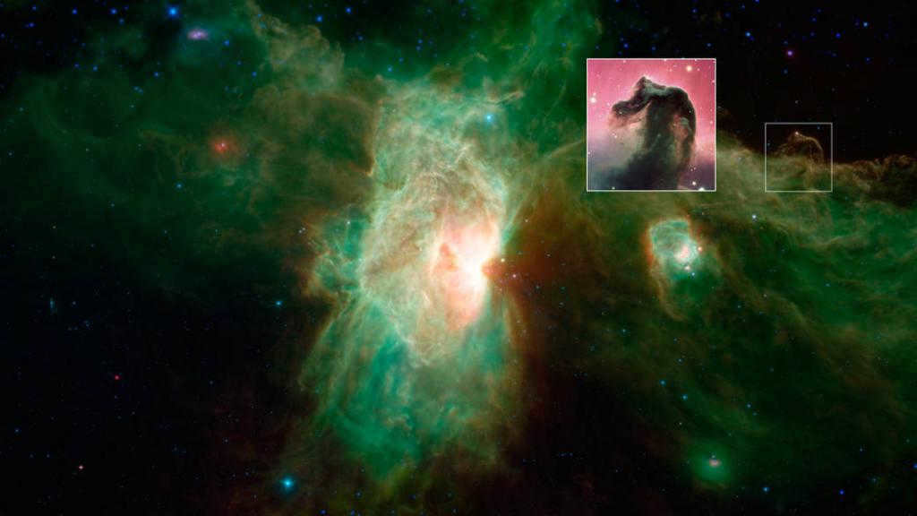 Infrared photo of the Horsehead