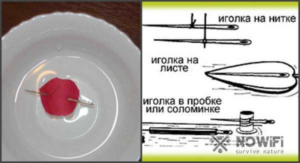 How to tell the sides of the world with a needle