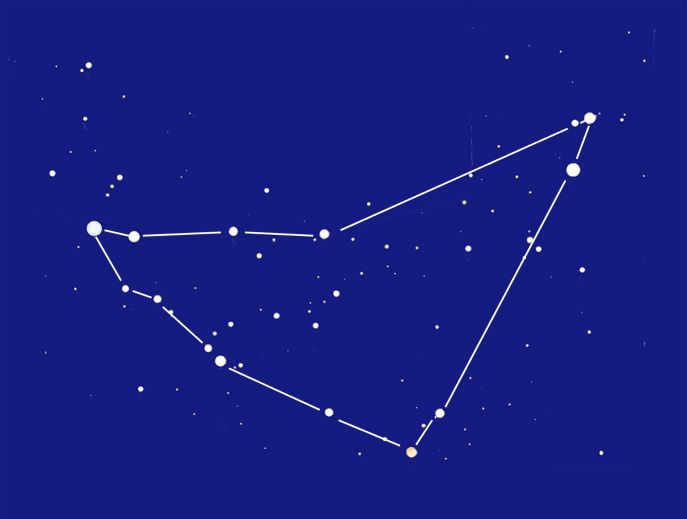 Capricorn constellation, outline 