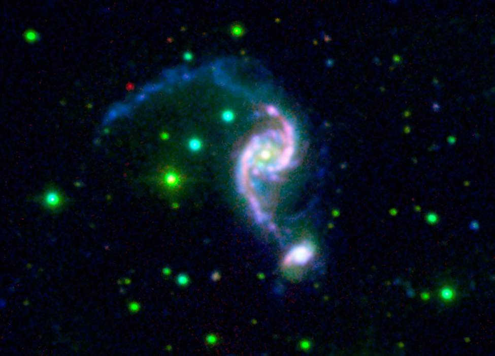 NGC 2535, Spitzer Infrared Telescope image
