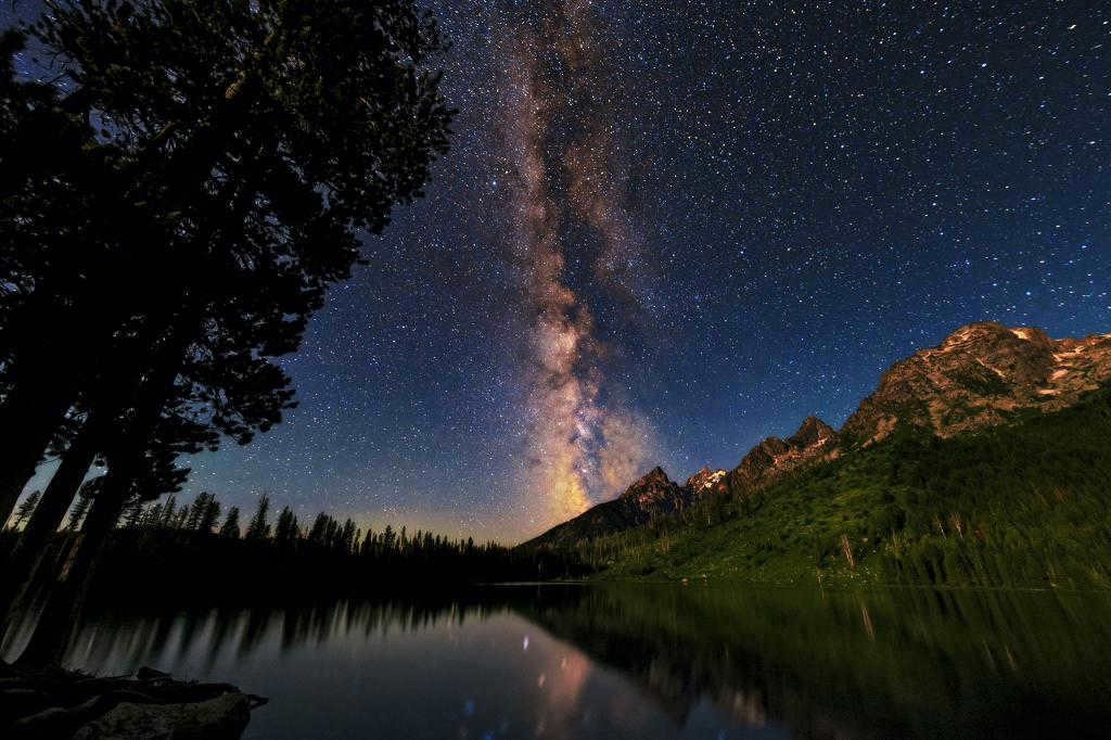 Milky Way in the night sky