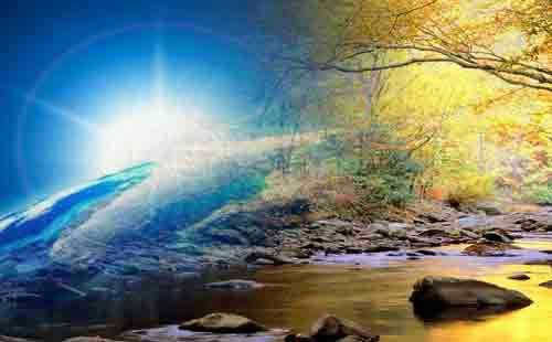Planet Earth, an oasis of paradise in the universe.