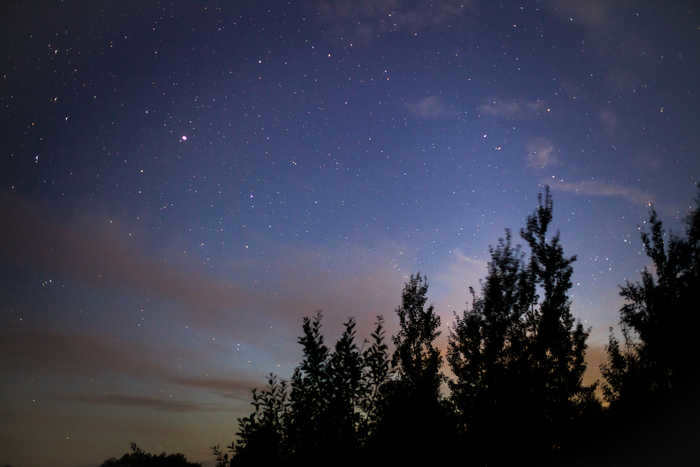 Starry sky over Lake Ilmen Photography, Canon, Stars, Stargazing, Sky, Night shooting, Night, Astrophoto, Starry sky, Longpost