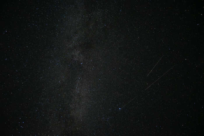 Perseids Perseids starfall, Milky Way, Starry sky, Astrophoto, Meteor, Big Dipper.