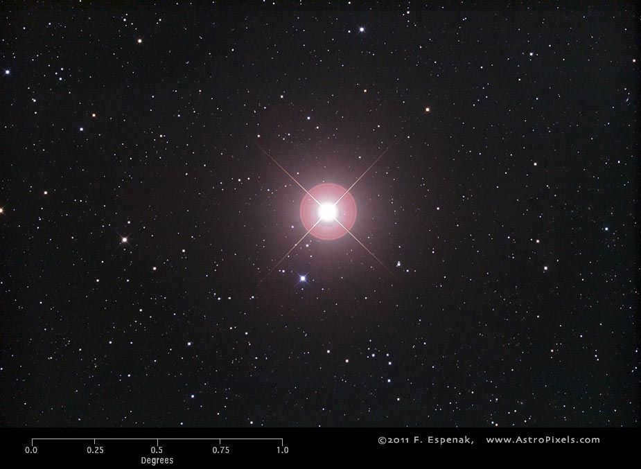 Arcturus, photo by F. Espenak