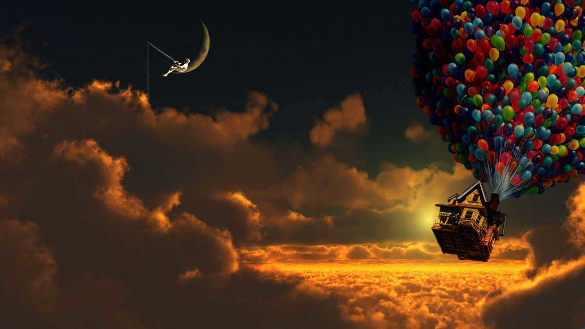 Night sky with clouds