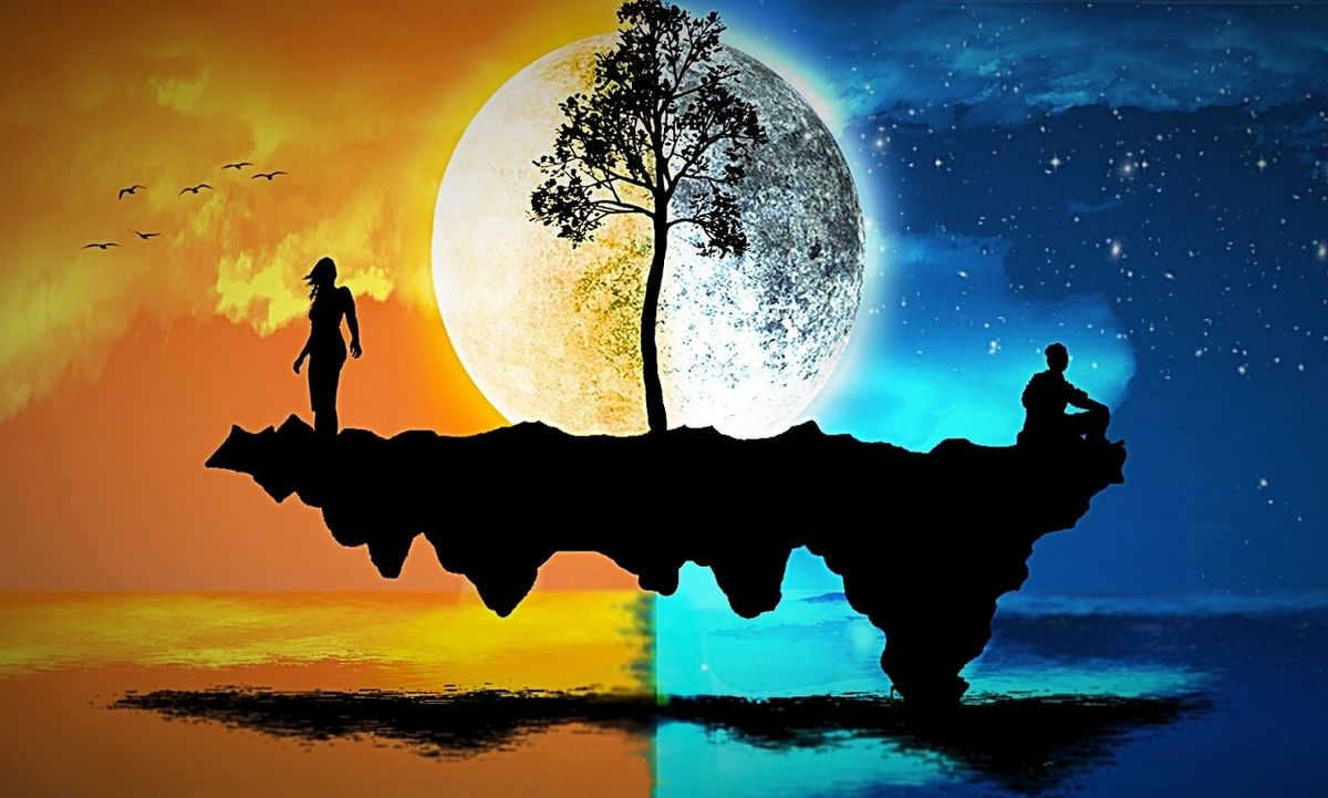 Meeting of day and night