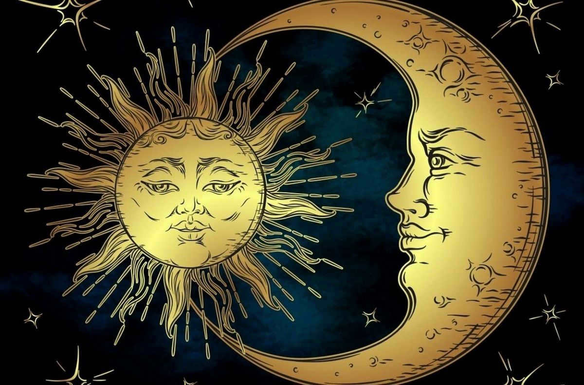 Sun and Moon together in the sky