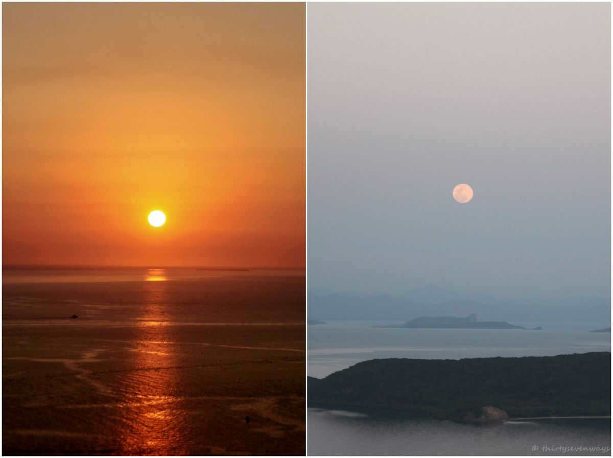 Sun and Moon together in the sky
