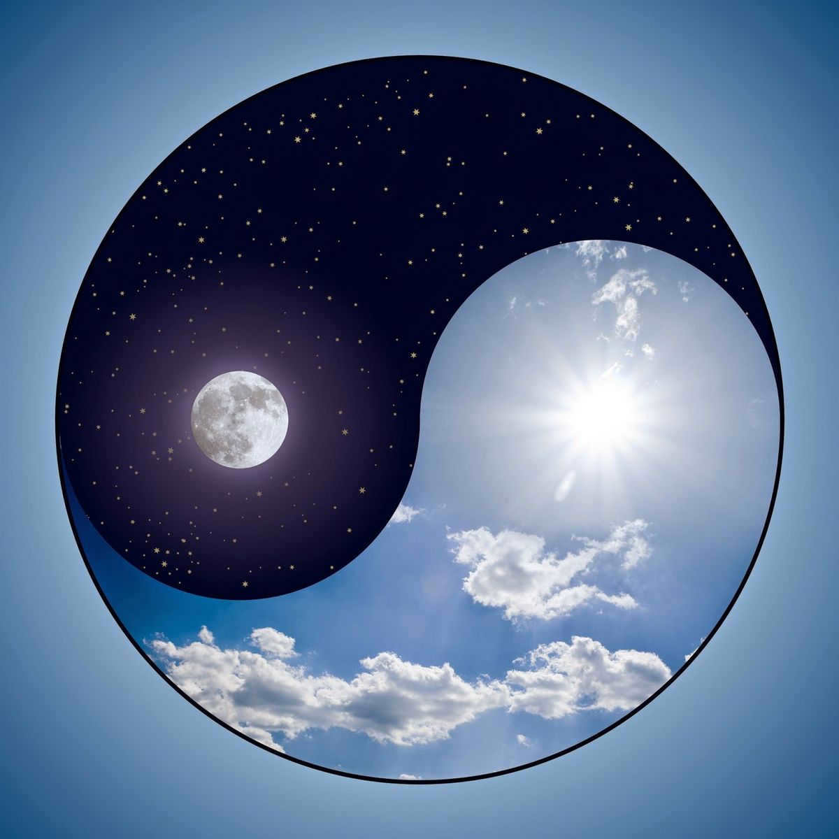 Sun and Moon together in the sky