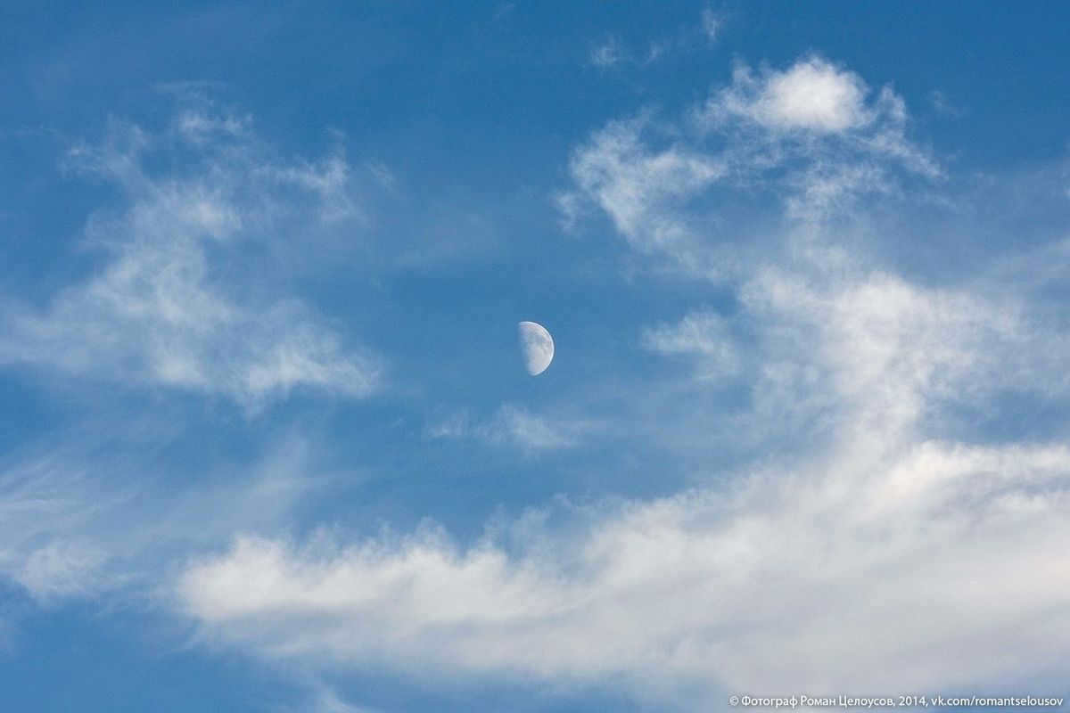 Moon in the daytime