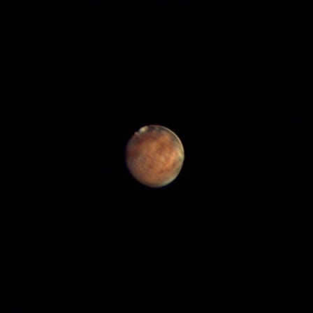 Photos of Mars taken by amateur astronomers: