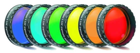 A set of color filters - an indispensable assistant when observing Mercury and Venus