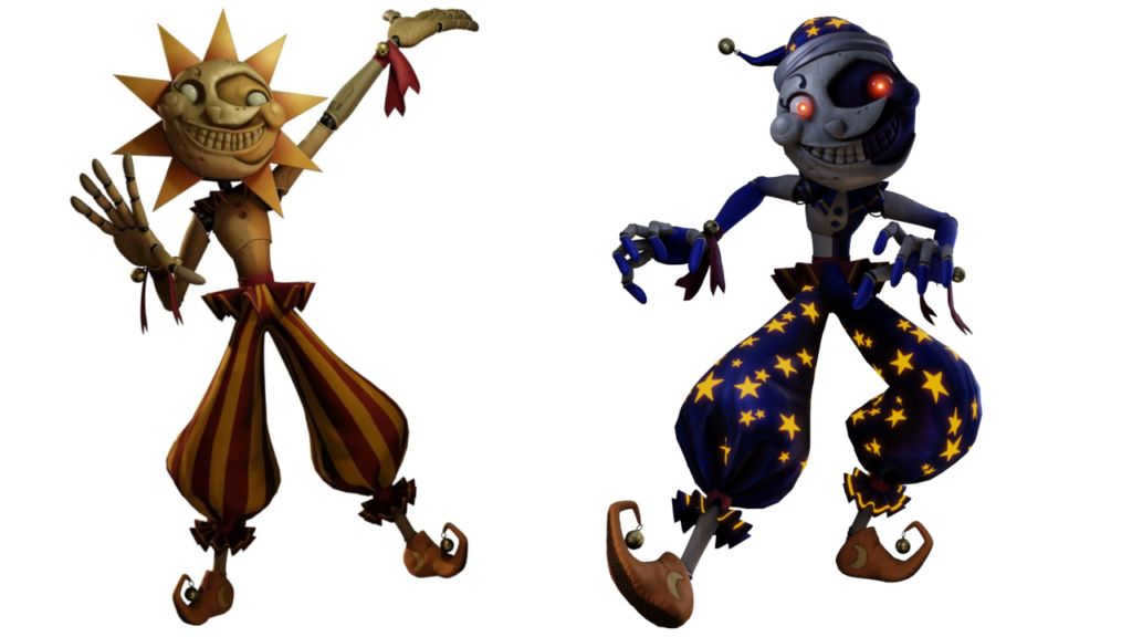 Educator Sun and Moon from FNaF 9 Security Breach skins